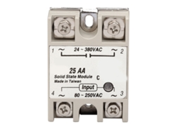 Relé De Estado Sólido Monofásico Ssr 25aa 25a Entrada 80‑250v Ca Saída 24‑380v Ca Módulo
