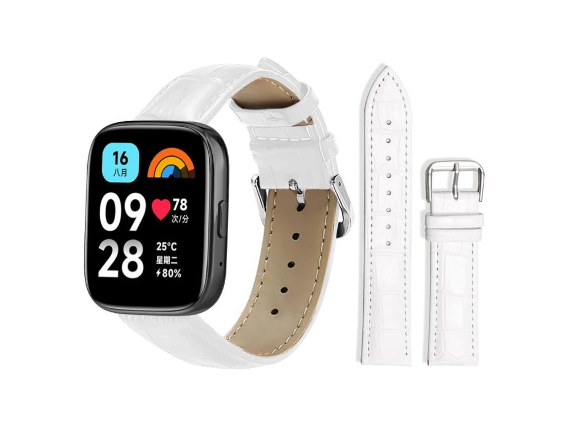Correa para Redmi Watch 3 Active / Lite - Piel - Hebilla - Textura bambú (20 mm)