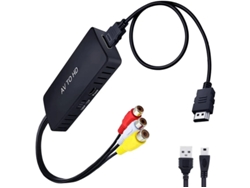 Adaptador convertidor AV CVBS a HDMI 1080p compatible con PAL/NTSC. Compatible con PC, TV, Wii, Xbox, STB, VHS, VCR. Conversión de audio y vídeo Yizhood.