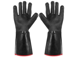 Luvas De Trabalho De Neoprene Resistentes A Cortes Na Cor Preta.