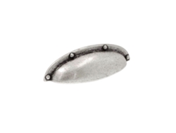 Tirador para mueble Aleación de zinc. Estilo clásico. Distancia entre ejes 64. Plata vieja brillo HARDWAREXCHANGE