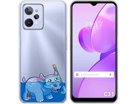 Carcasa para Realme C31 TUMUNDOSMARTPHONE Dibujos Transparente Hipo Multicolor
