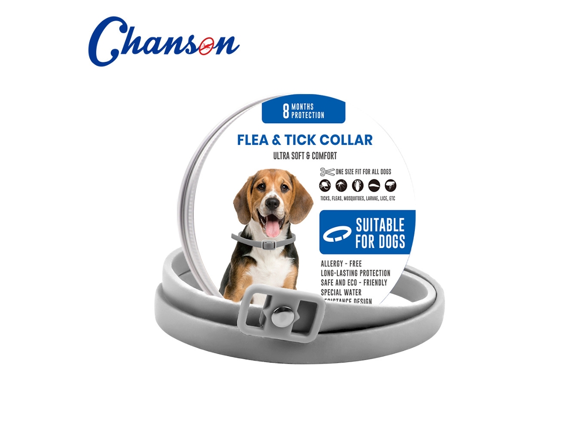 Colar Antiparasita Para Cães, 8 Meses De Proteção, Flexível, Seguro, Hipoalergênico-4