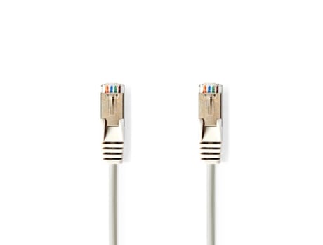 CAT5e Network Cable | SF/UTP | RJ45 Male | RJ45 Male | 1.50 m | Round | PVC | Grey | Label NEDIS