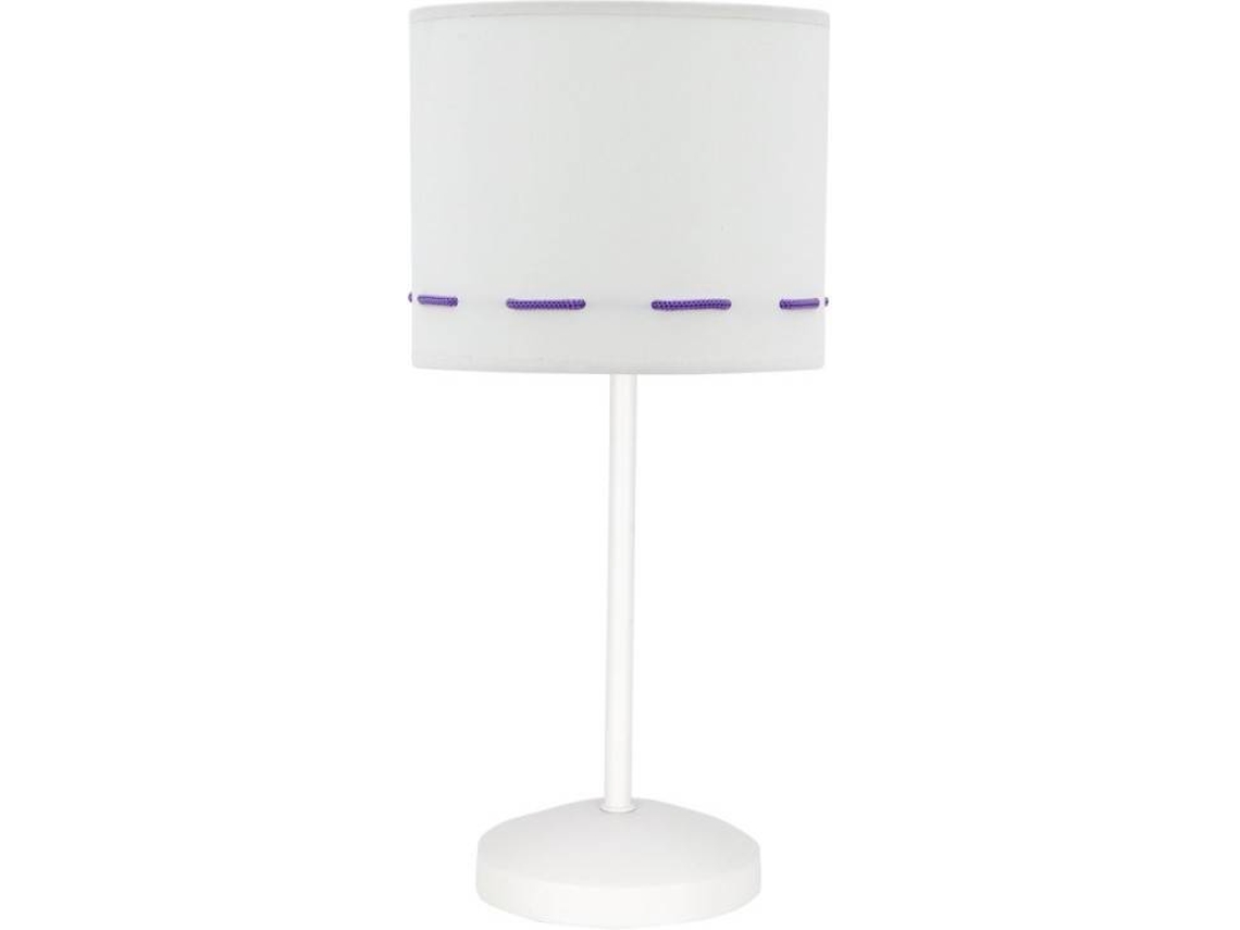 Lámpara de Mesa FABRILAMP Trazos (Lila - E14 - Máx. 40W - Tela)