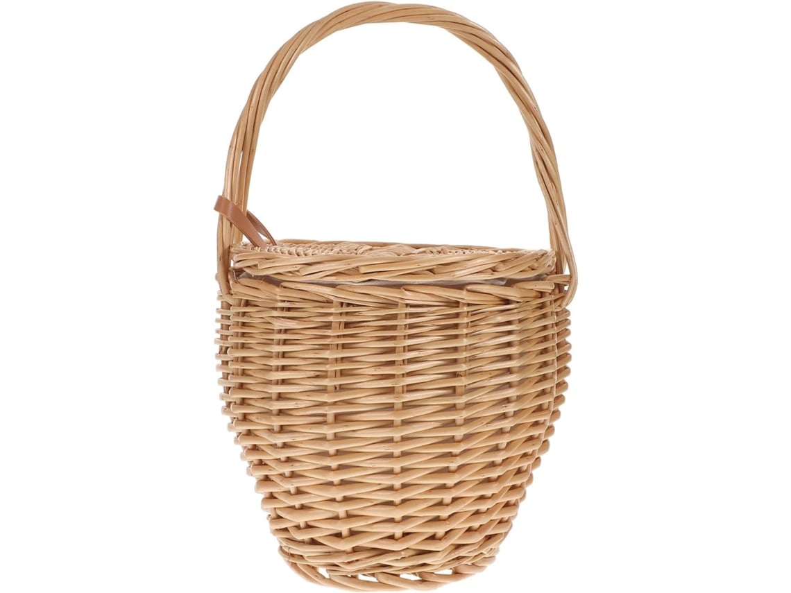 Bolso De Mano De Rafia Natural Tejido A Mano, Bolso De Viaje Ligero De Verano, Estilo Bohemio, Cesta
