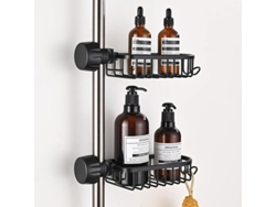 Estante De Ducha De 2 Piezas Sin Necesidad De Taladrar, Para Aluminio De 18-25 Mm, Ideal Para Organizar El Baño Y La Cocina. Fabricado En Aluminio Inoxidable.