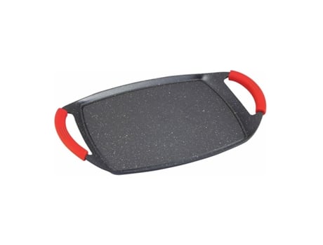 Plancha De Asar Inducción Vitro Fuego Tipo Piedra 37Cm ELITE