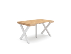 Mesa Consola extensible 140 Para 6 comensales Patas madera maciza Roble SKRAUT HOME
