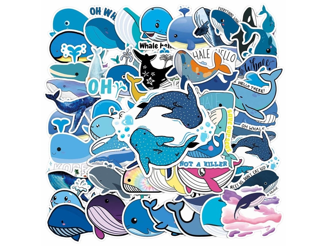 Paquete De Pegatinas De Ballenas*