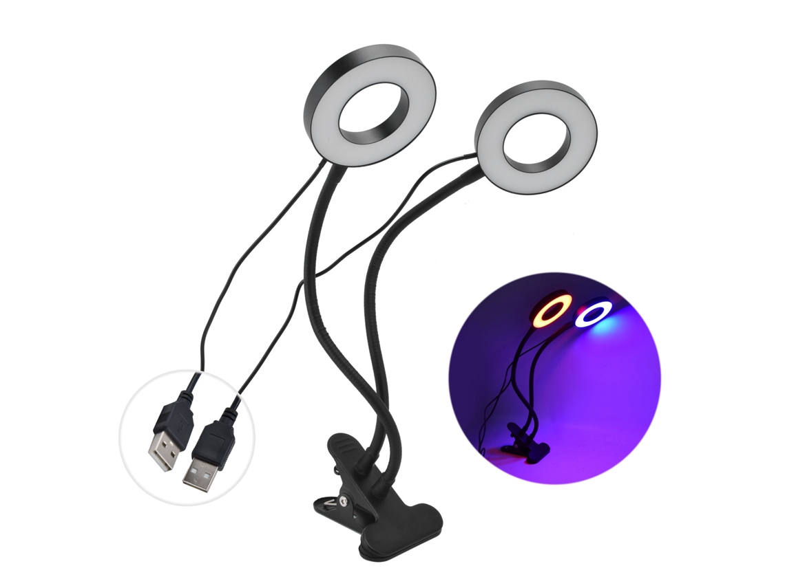 Lámpara De Cultivo Led Doble Extremo, Ajustable 360°, Alimentada Por Usb, Con Cuello Cisne, Para Pla