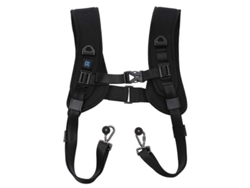 Arnés De Hombro Doble Quick Release Con Almohadilla Suave Para Cámara Dslr Slr Negro Negro