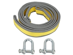 Cuerda De Remolque Para Coches De 8 Toneladas Con Ganchos En U, Material Pp De Alta Resistencia.