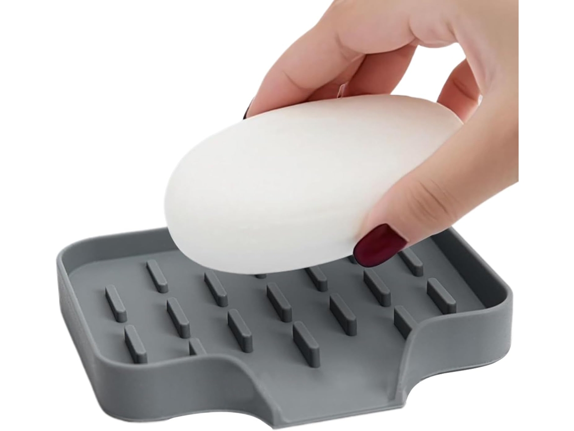 Jabonera, escurridor de esponja de ducha, soporte flexible de silicona para fregadero, cocina, lavavajillas, Vayotoy