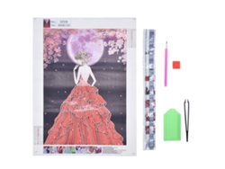 Kit De Pintura De Diamantes 5d Para Hacer Tú Mismo - Hermoso Diseño De Niña Para Decoración De Interiores