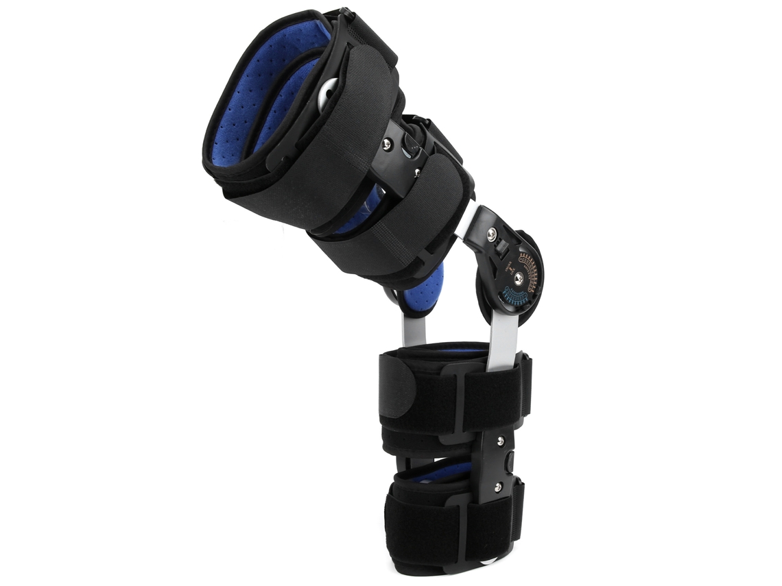 Órtesis de soporte fijo para la articulación de la rodilla (ajustable, adecuada para la recuperación de lesiones en las piernas)