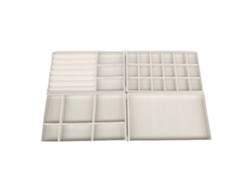 Caja de joyas de 4 piezas, con divisiones Kofihety