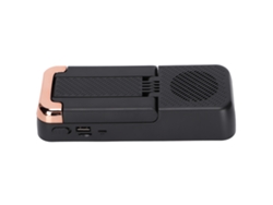 Suporte Para Celular Com Alto-falante Bluetooth Portátil Plegável De Alta Potência Preto 5w Bateria 1200mah