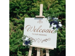 2 piezas de arco de flores para boda, para silla de boda, jortmrd