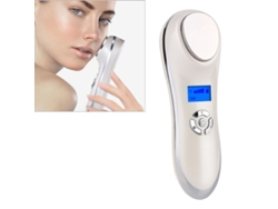 (blanco) Masajeador Facial Vibratorio De Elevación Con Calor Y Frío Con Crioterapia Ultrasónica