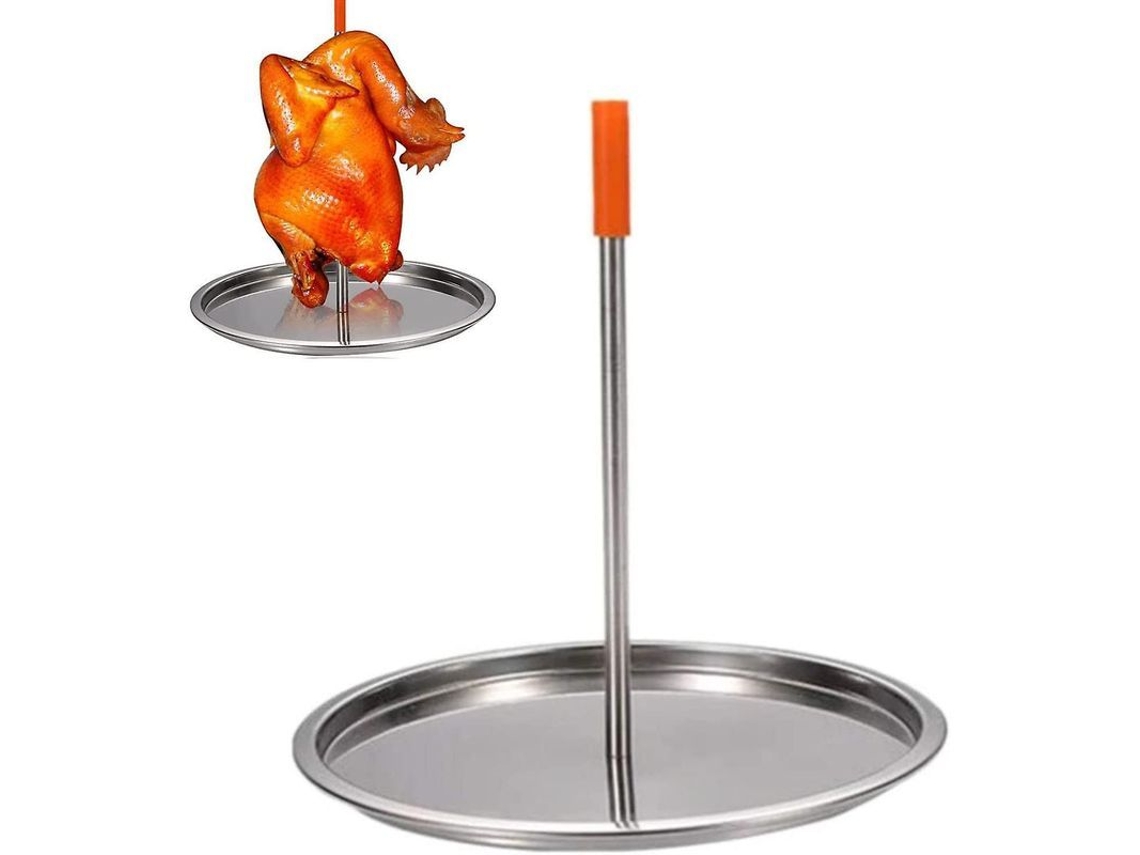 2026-soporte Vertical Para Asar Pollo Con Pinchos Inoxidable 304 Y Plato Para Goteo Desmontable Barbacoa