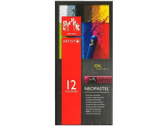 Lápiz de Color CARAN D'ACHE Pastel Oil (Multicolor - Pastel Óleo - Multicolor - 12 Unidades)