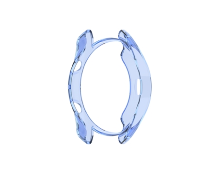 Funda protectora transparente para reloj Samsung Galaxy Watch 3 de 45 mm de TPU (azul)