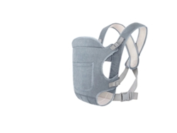 Portabebés Siurn, apto para bebés de 0 a 24 meses, color gris claro