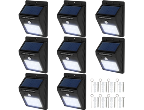 8 Protector Solar Led con Sensor De Movimiento