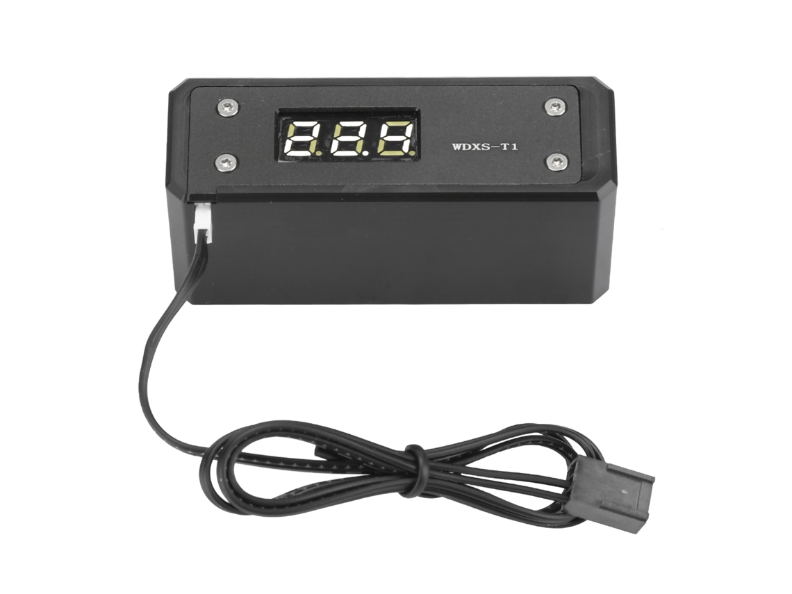 Termómetro Digital De Refrigeración Por Agua G1/4 Panel Negro Pantalla Blanca Monitor De Temperatura