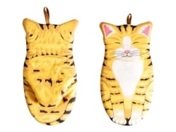 2026-31433-guantes De Horno Resistentes Al Calor 320°f De Gatito Kawaii Para Cocina Y Horneado
