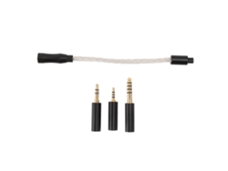 Adaptador de auriculares 2024 hembra de 3,5 mm a macho de 2,5 mm, 3,5 mm y 4,4 mm (plata)