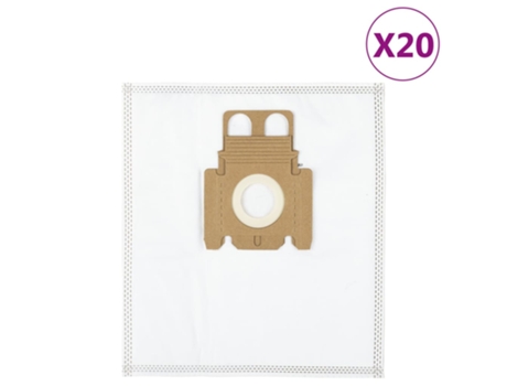 Conjunto 20 Bolsa De Aspiradora VIDAXL (25x23 cm)