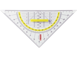 Triángulo geométrico con mango transparente, 22 cm, Gokoco