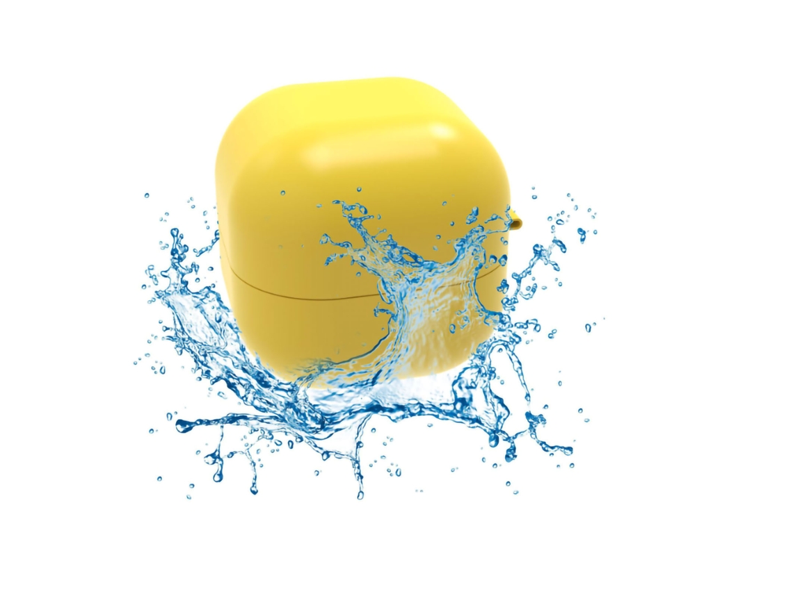 Pelota De Agua De Silicona Reutilizable Con Imán Y Adsorción Automática Para Que Los Niños Jueguen En El Agua - Amarilla