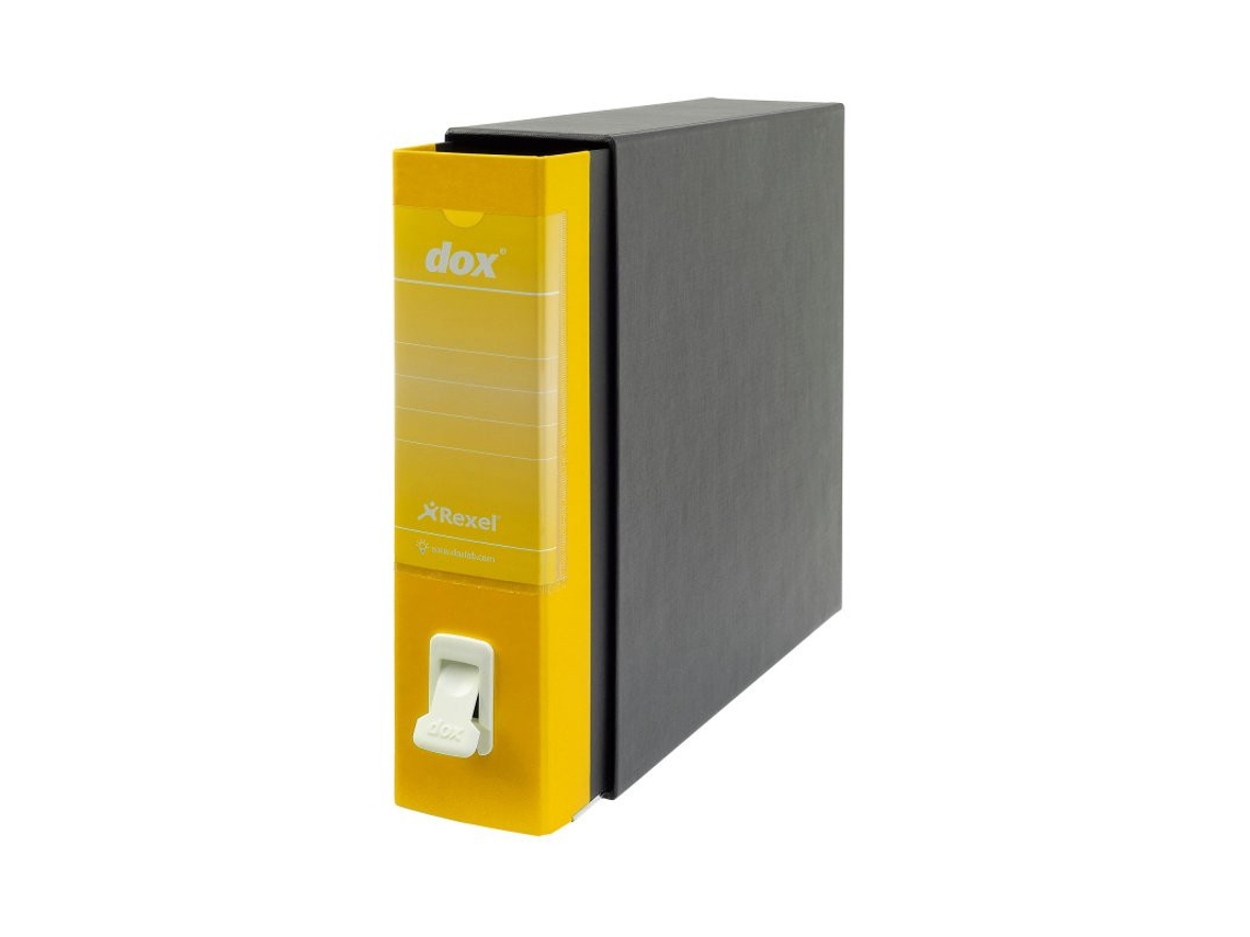 REXEL D26206 Carpeta de Cartón Foolscap Negro Amarillo