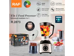 Licuadora Euro Meter 4 en 1 de 1,5 l, exprimidor, batidora, accesorios para batidos