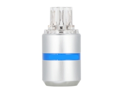 Conector De Alimentación De Ca Mono Audio F107r De Cobre Puro Chapado En Plata Con Rodio Para Equipos Audiovisuales Profesionales.