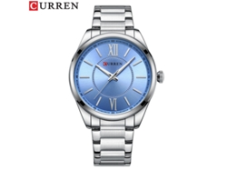 Reloj De Cuarzo Resistente Al Agua (azul Plateado), Estilo Delgado, Correa De Acero Inoxidable, Reloj De Negocios Elegante Para Hombre.