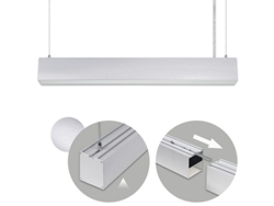 Barra Suspensa Linex B2 60Cm 20W Led 1600Lm 3000K 110 C.58Xl.6Xalt.Reg.Cm Alumínio FERRIMEX