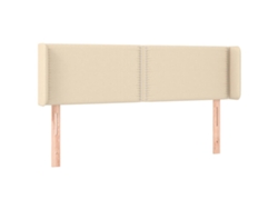 Cabecero con solapas, tejido color crema, MAISON EXCLUSIVE (147 x 16 x 78 cm)