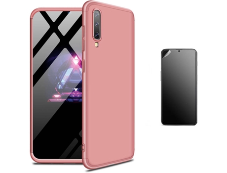 Kit Carcasa Y Protector Samsung A30S Ultimatte Slim Armor 360º Rosa