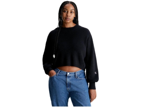 Camiseta de Mujer CALVIN KLEIN Negro (S)
