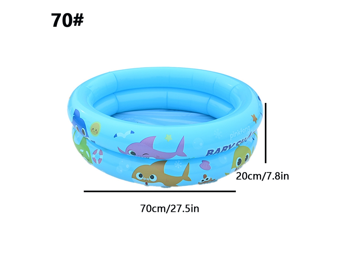 Piscina hinchable infantil SPQMENT (Tiburón azul 70x20cm)