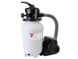 Sistema de bomba de filtro de arena para piscinas exteriores, 10 pulgadas, 0,25 hp