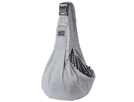Transportín para perros, transportadores para perros pequeños con correa ajustable para el hombro para cachorros, gris ZMDECQNA