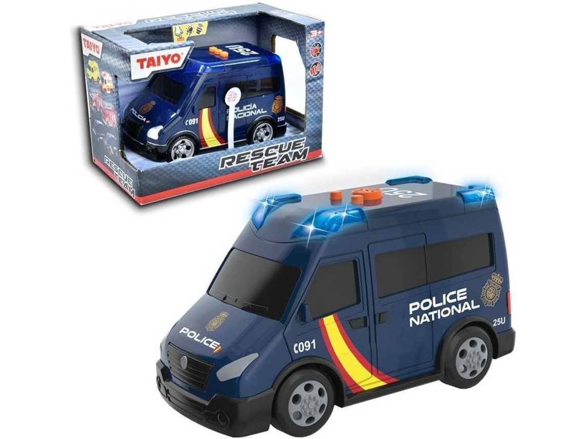 Coche de Jugar TAIYO Polícia (Azul - Con Luz y Sonido - Edad Mínima: 3)