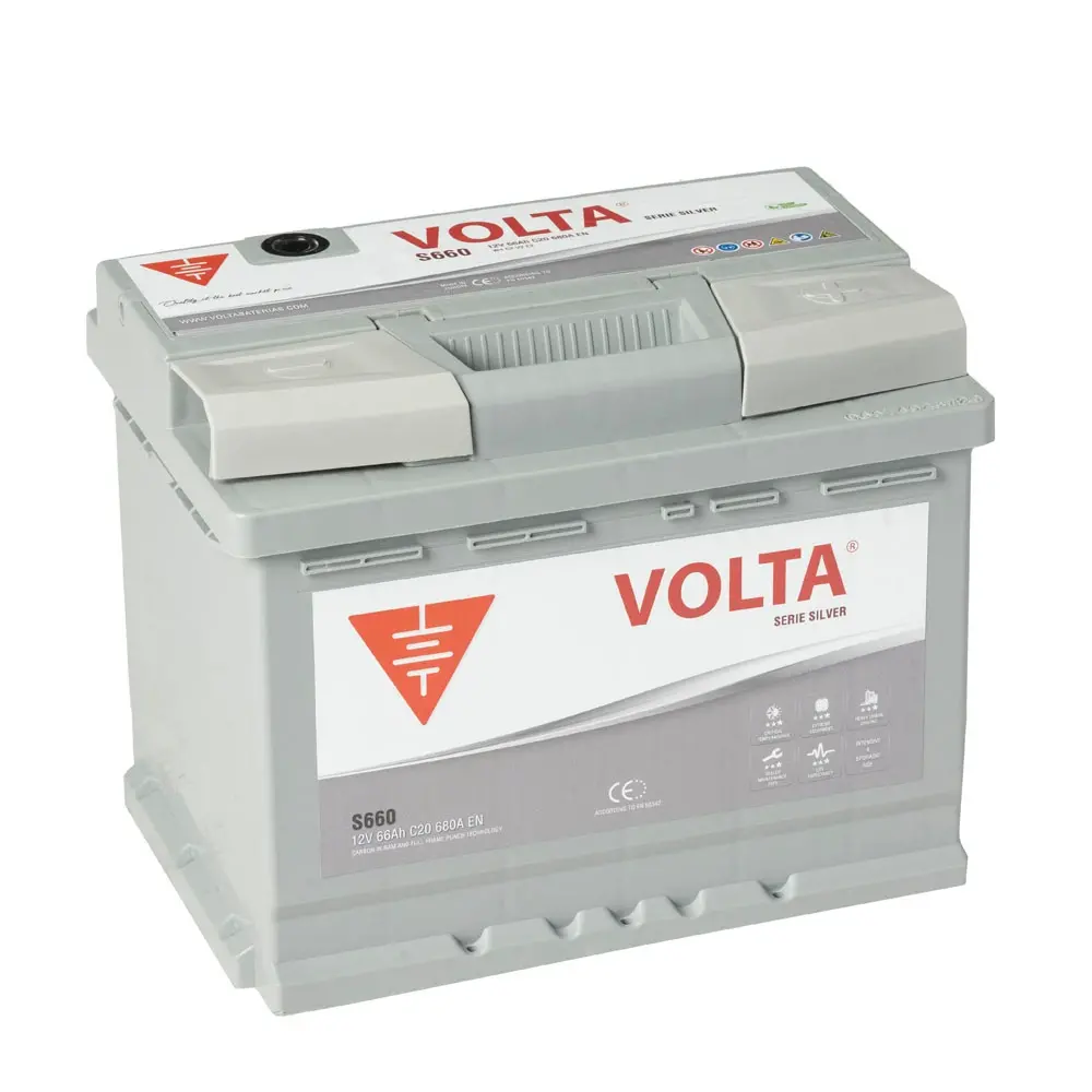 Batería de Coche 66Ah 680A EN Silver S660D VOLTA BATERIAS