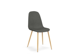 Conjunto de 4 Cadeiras de Jantar Estilo Nórdico Cor Cinzento Ardósia Modelo Margot FURNITURE STYLE
