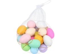 2 Juegos De Coloridos Huevos Artificiales Para Decoración De Pascua Diy Para Colgar